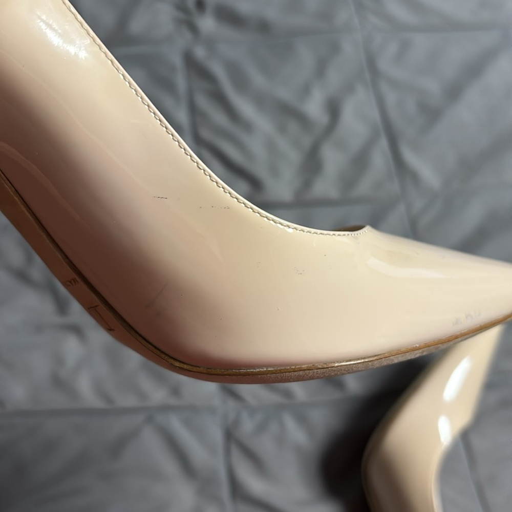 Christian Dior Elegant Essence Pointed Toe Nude Stiletto Heels Size 41 - Picture 8 of 12